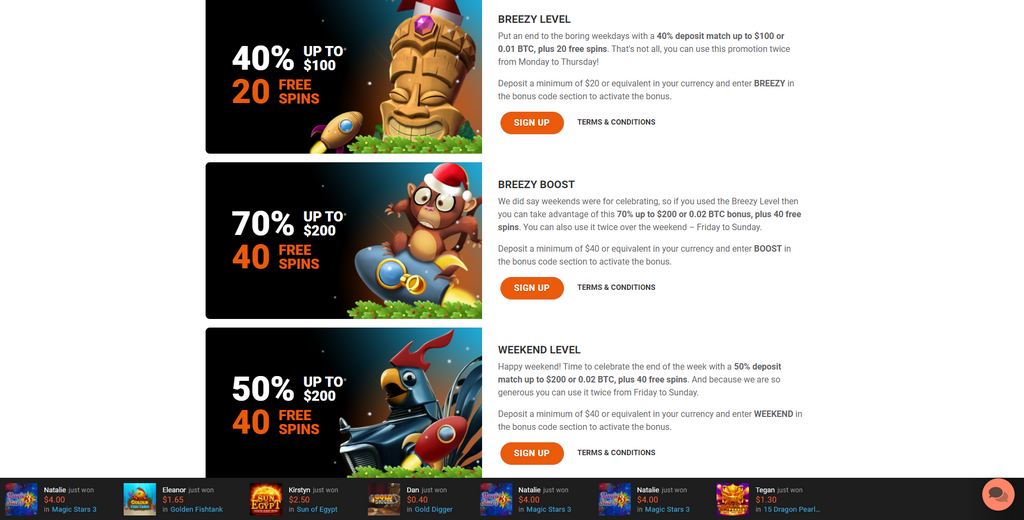 LevelUp Casino No Deposit Incentive Codes & Advertisings